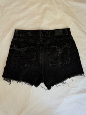 American Eagle Mid High Rise Black Shorts